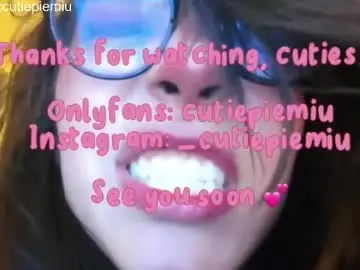 Chaturbate Best live sex cam show of cutiepiemiu